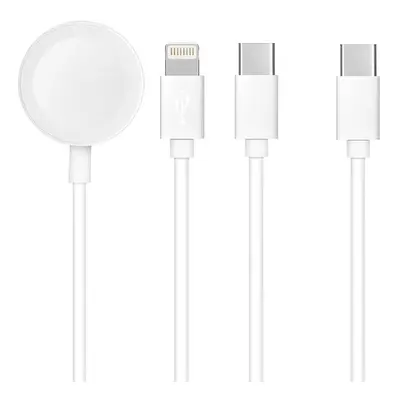 MG Kabel 3v1 USB Typ-C / Lightning 8-pin / Apple Watch - USB Typ-C - bílý