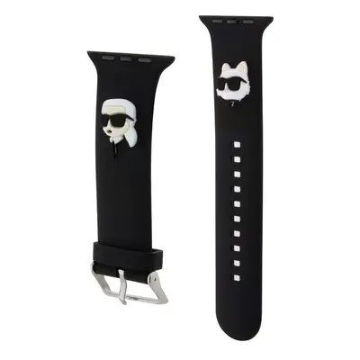 Hodinky Karl Lagerfeld Karl and Choupette Head NFT řemínek pro Apple Watch 38/40/41 Black