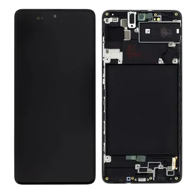 LCD display Samsung A715 Galaxy A71 + dotyk. folie Service Pack Original černý