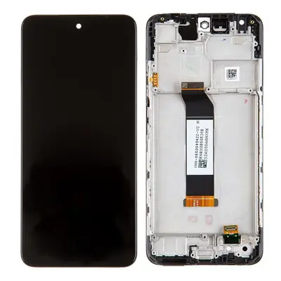 LCD display Xiaomi Redmi Note 10 5G + dotyk + přední kryt Service Pack Original černý