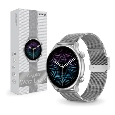 Hodinky ALIGATOR Smart Watch Lady X Milan stříbrné