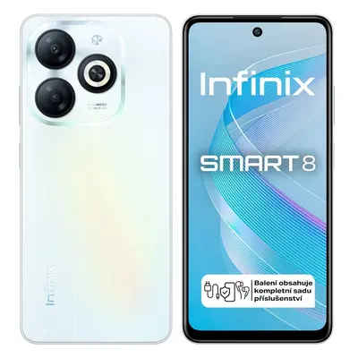 Infinix Smart 8 3GB (up to 6GB) + 64GB Galaxy White