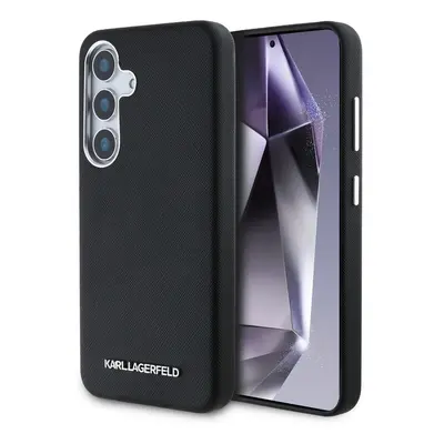 Pouzdro Karl Lagerfeld PU Saffiano Metal Logo and Frame kryt pro Samsung S936 Galaxy S25+ Black