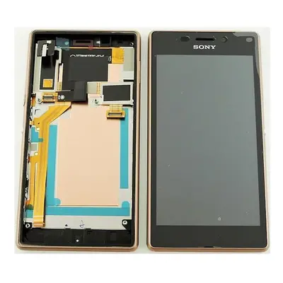 LCD display Sony Xperia M2 Aqua D2403 + dotykové sklíčko + přední kryt Cooper