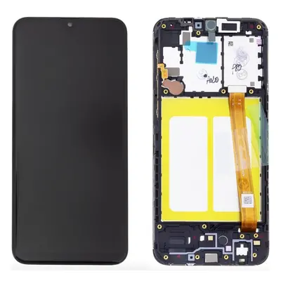 LCD display Samsung A202 Galaxy A20e dotyk + přední kryt náhrada OEM černý