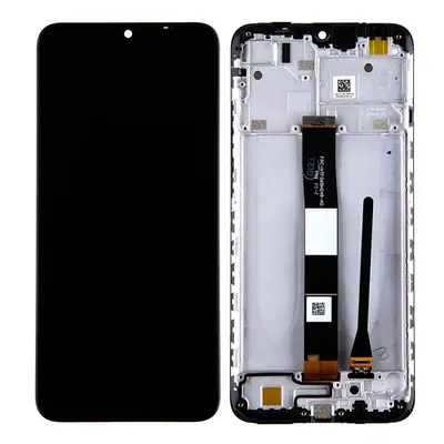 LCD display Xiaomi Redmi 9C + dotyk + přední kryt Midnight Grey