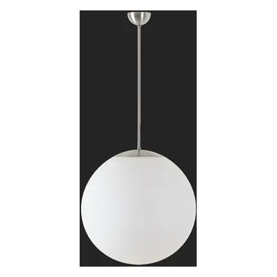 OSMONT 60683 ADRIA P4 závěsné skleněné svítidlo nerez broušená / bílá IP40 4000 K 41W LED