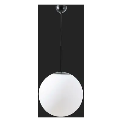 OSMONT 61286 ADRIA P3 závěsné skleněné svítidlo černá / bílá IP40 3000 K 27W LED