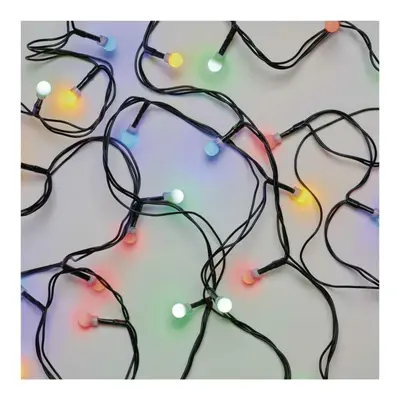 EMOS LED vánoční cherry řetěz – kuličky, 30 m, venkovní i vnitřní, multicolor, časovač D5AM04