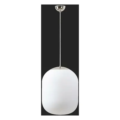 OSMONT 67857 TANIA S1 závěsné skleněné svítidlo nerez leštěná / bílá IP40 4000 K 27W LED DALI