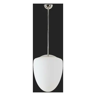 OSMONT 60401 ASTRA P závěsné skleněné svítidlo nerez leštěná / bílá IP40 3000 K 27W LED