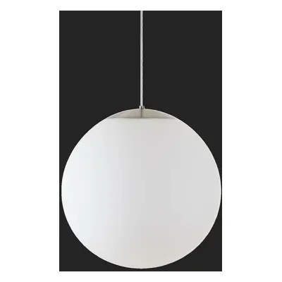 OSMONT 62229 ADRIA S4 HP závěsné skleněné svítidlo nerez broušená / bílá IP40 3000 K 58W LED DAL