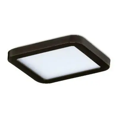 LED Stropní zápustné bodové svítidlo AZzardo Slim 9 Square 3000K IP44 black AZ2833 6W 500lm 3000