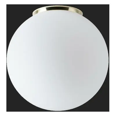 OSMONT 61738 STYX 3 stropní/nástěnné skleněné svítidlo mosaz leštěná / bílá IP65 4000 K 20W LED