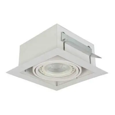 Stropní zápustné bodové svítidlo AZzardo Nova 1 white/white AZ2870 GU10+ADAP111/ES111 1x40/1x50W