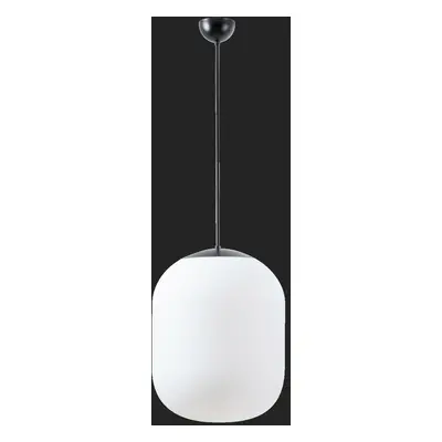 OSMONT 66457 TANIA P2 závěsné skleněné svítidlo černá / bílá IP40 3000 K 41W LED