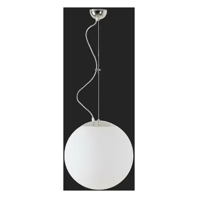 OSMONT 60777 ADRIA L3 závěsné skleněné svítidlo nerez leštěná / bílá IP40 4000 K 27W LED