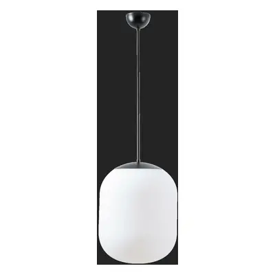 OSMONT 66900 TANIA P1 závěsné skleněné svítidlo černá / bílá IP40 4000 K 27W LED