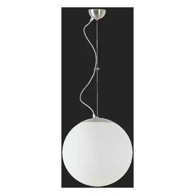 OSMONT 60284 ADRIA L3 závěsné skleněné svítidlo nerez broušená / bílá IP40 3000 K 27W LED DALI