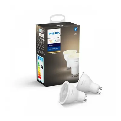 PHILIPS HUE Hue Bluetooth LED White žárovka GU10 5.2W 400lm 2700K set 2 ks