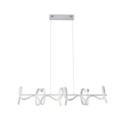 JUST LIGHT LEUCHTEN DIRECT LED závěsné svítidlo, stříbrná, moderní design SimplyDim 3000K LD 190