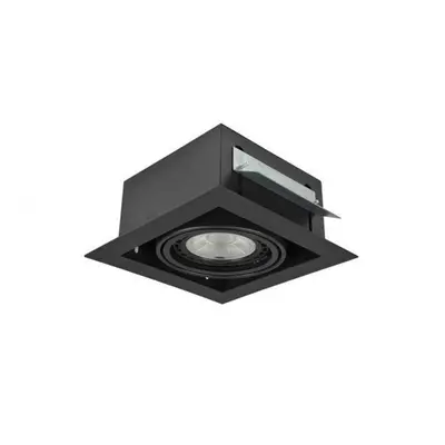 Stropní zápustné bodové svítidlo AZzardo Nova 1 black/black AZ2869 GU10+ADAP111/ES111 1x40/1x50W