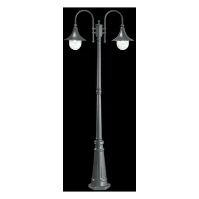 Venkovní sloupkové svítidlo Ideal Lux Cima PT2 Antracite 246833 E27 2x60W IP43 antracitové