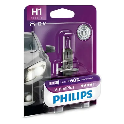 Philips H1 VisionPlus 12V 12258VPB1 +60%