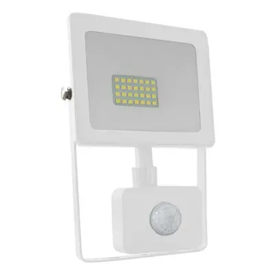 ACA Lighting bílá SENSOR LED SMD reflektor IP66 20W 4000K 1700Lm 230V Ra80 Q2040WS