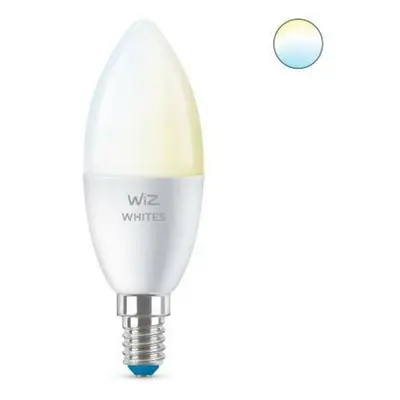 LED Žárovka WiZ Tunable White 8718699787073 E14 C37 4,9-40W 470lm 2700-6500K, stmívatelná