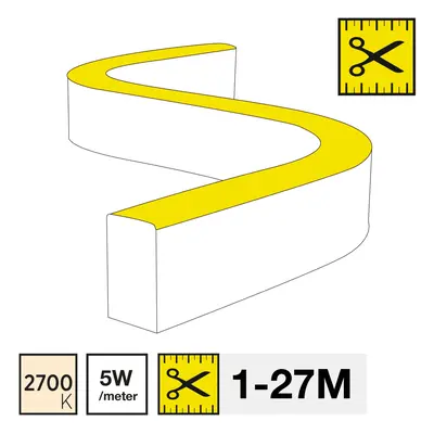 LED pásek SLC NEON FLEX SIDE 2700K 5W 198LM 1-27M IP67