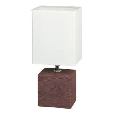 Rabalux stolní lampa Orlando E14 1x MAX 40W hnědočerná, textura dřeva 4928