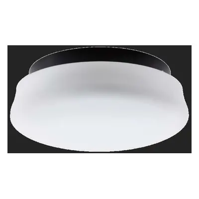 OSMONT 61441 RANA stropní/nástěnné skleněné svítidlo černá / bílá IP44 3000 K 10W LED