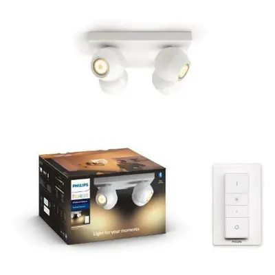 PHILIPS HUE Hue White Ambiance Bodové svítidlo Philips Buckram BT 50474/31/P6 LED GU10 4x5W 4x35