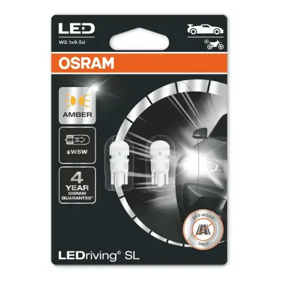 OSRAM LED W5W 2827DYP-02B AMBER 12V 1W W2,1x9,5d