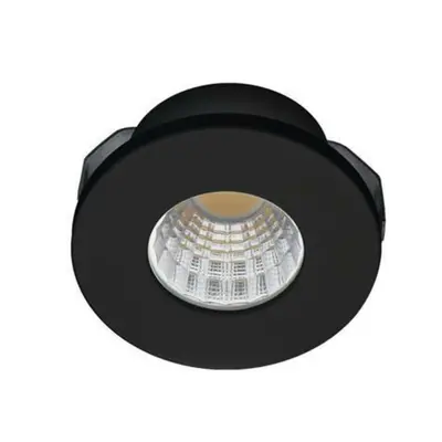 LED Stropní podhledové svítidlo AZzardo Fill 5W R 3000K black AZ3381 5W 425lm 3000K IP20 4,5cm k