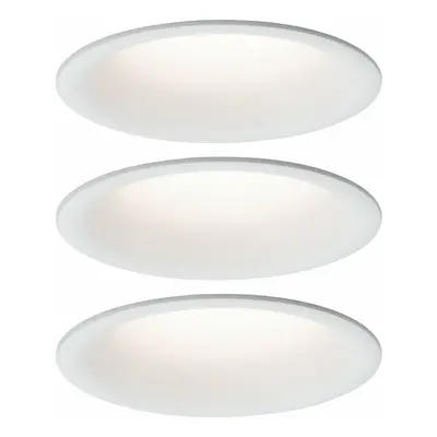 PAULMANN Vestavné svítidlo LED Cymbal 3x6,8W bílá mat proti oslnění stmívatelné 934.15 P 93415