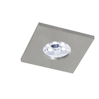 BPM Vestavné svítidlo Aluminio Plata IP65, kart.hliník 3LEDx3W, 230V 4758 3006LED2.D40.3K