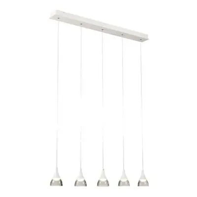 LED Závěsné svítidlo AZzardo Dalmatia 5 white AZ2848 25W 1500lm 3000K IP20 80cm bílé