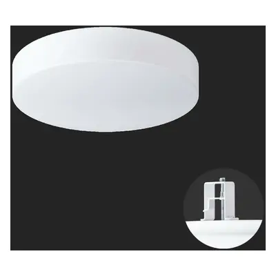 OSMONT 65584 DELIA V1 stropní/nástěnné plastové polovestavné svítidlo bílá IP44 4000 K 19W LED H