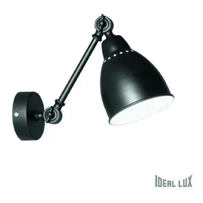 Ideal Lux NEWTON AP1 NERO LAMPA NÁSTĚNNÁ 027852