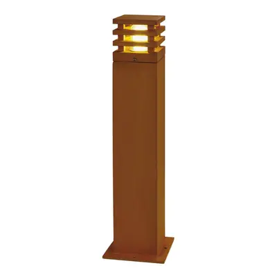 SLV BIG WHITE RUSTY SQUARE 70, venkovní stojací lampa, LED, 3000K, hranatá, rezavé železo, D/Š/V