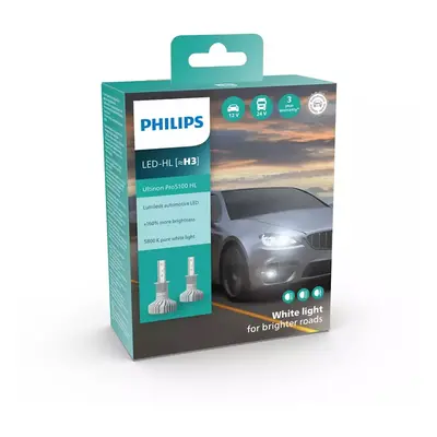 Philips H3 12V/24V PK22s Ultinon Pro5100 HL LED 5800K NOECE 2ks PH 11336U5100X2