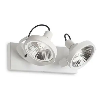 Bodové svítidlo Ideal Lux Glim PL2 Bianco 200200 GU10 2x50W 31cm bílé