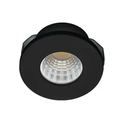 LED Stropní podhledové svítidlo AZzardo Fill 5W R 4000K black AZ3382 5W 425lm 4000K IP20 4,5cm k