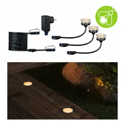 PAULMANN Plug & Shine LED zemní svítidlo Floor základní sada neláká hmyz IP67 2200K 3x2W 21VA st