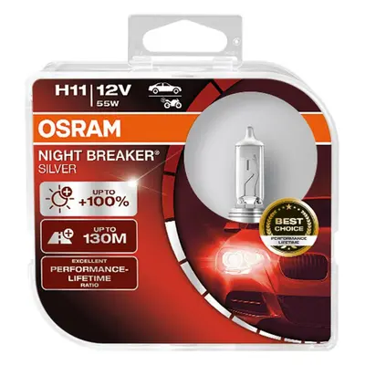 OSRAM H11 64211NBS-HCB SILVERSTAR +100% 55W 12V PGJ19-2 duobox