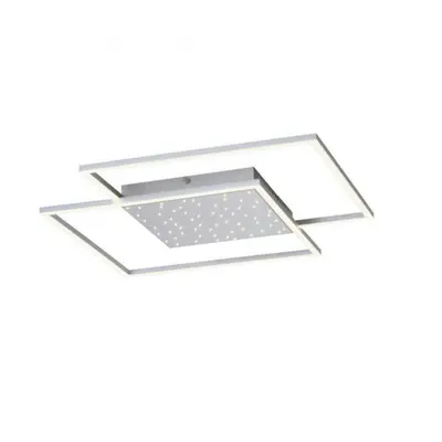 PAUL NEUHAUS LED stropní svítidlo, barva ocel, dálkový ovladač, stmívatelné, CCT 2700-5000K