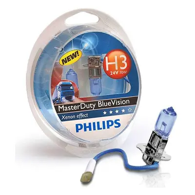 Philips H3 24V 75/70W PK22s MasterDuty BlueVision 2ks 13336MDBVS2