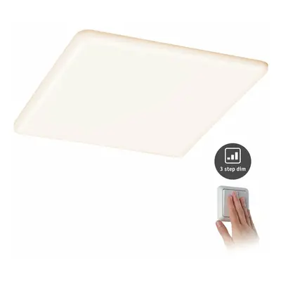 PAULMANN LED vestavné svítidlo Veluna VariFit IP44 3-krokové-stmívatelné hranaté 215x215mm 21W 3